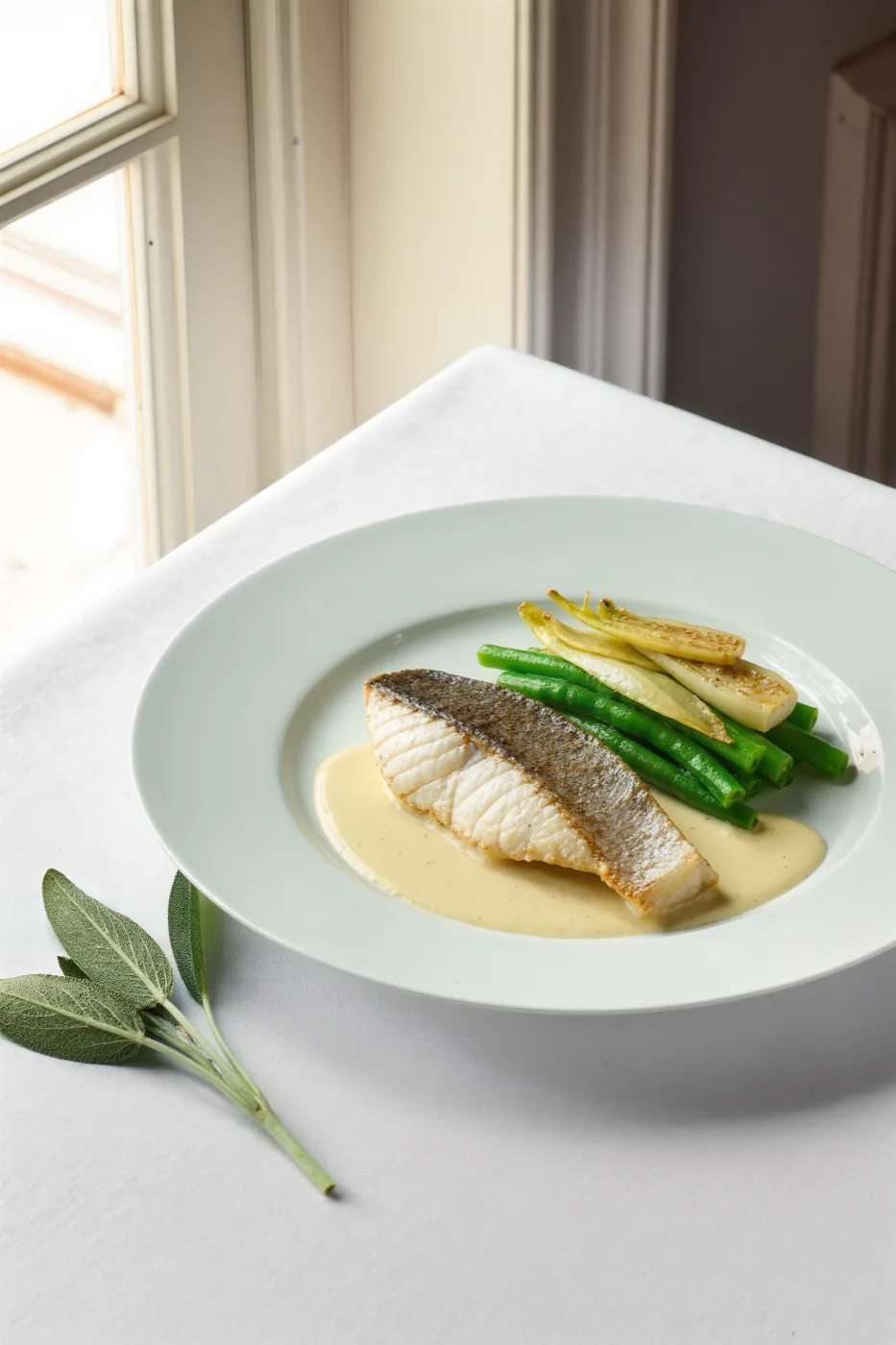 Filet de bar beurre blanc, restaurant SAISON
